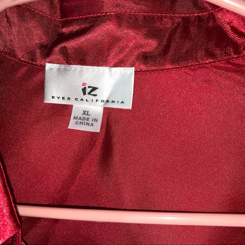 Red Ruffle Blouse - Picture 3 of 4
